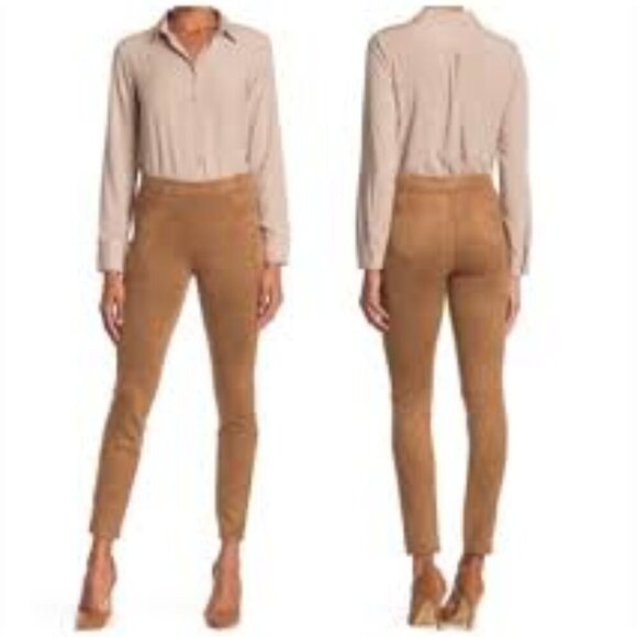 Max Studio faux suede pants leggings in Camel Size S - Picture 3 of 4